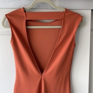 Zara Orange Dress with open back